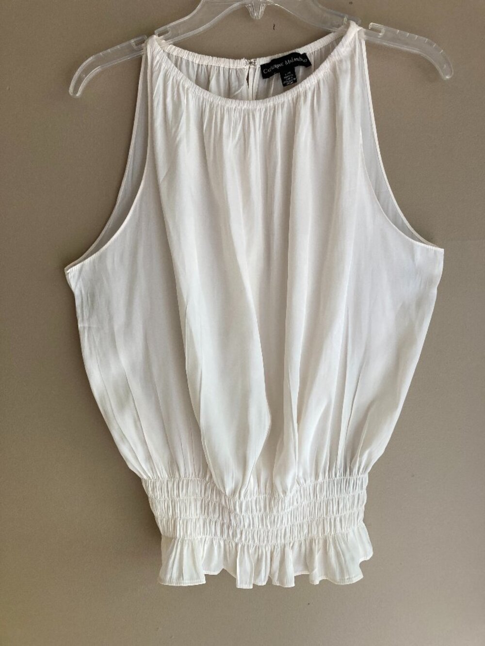 CATHERINE MALANDRINO WOMENS SUMMER TOP  LG